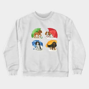 Cavalier King Charles Spaniel - Umbrella Cavaliers Crewneck Sweatshirt